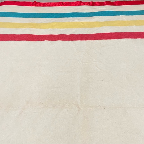 Vintage ely and walker golden seal vintage 1950s wool striped blanket camping - Picture 8 of 13